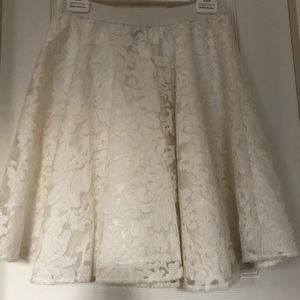 Forever 21 White Lace Skirt